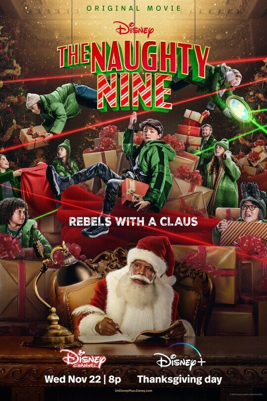 a movie poster with a santa claus