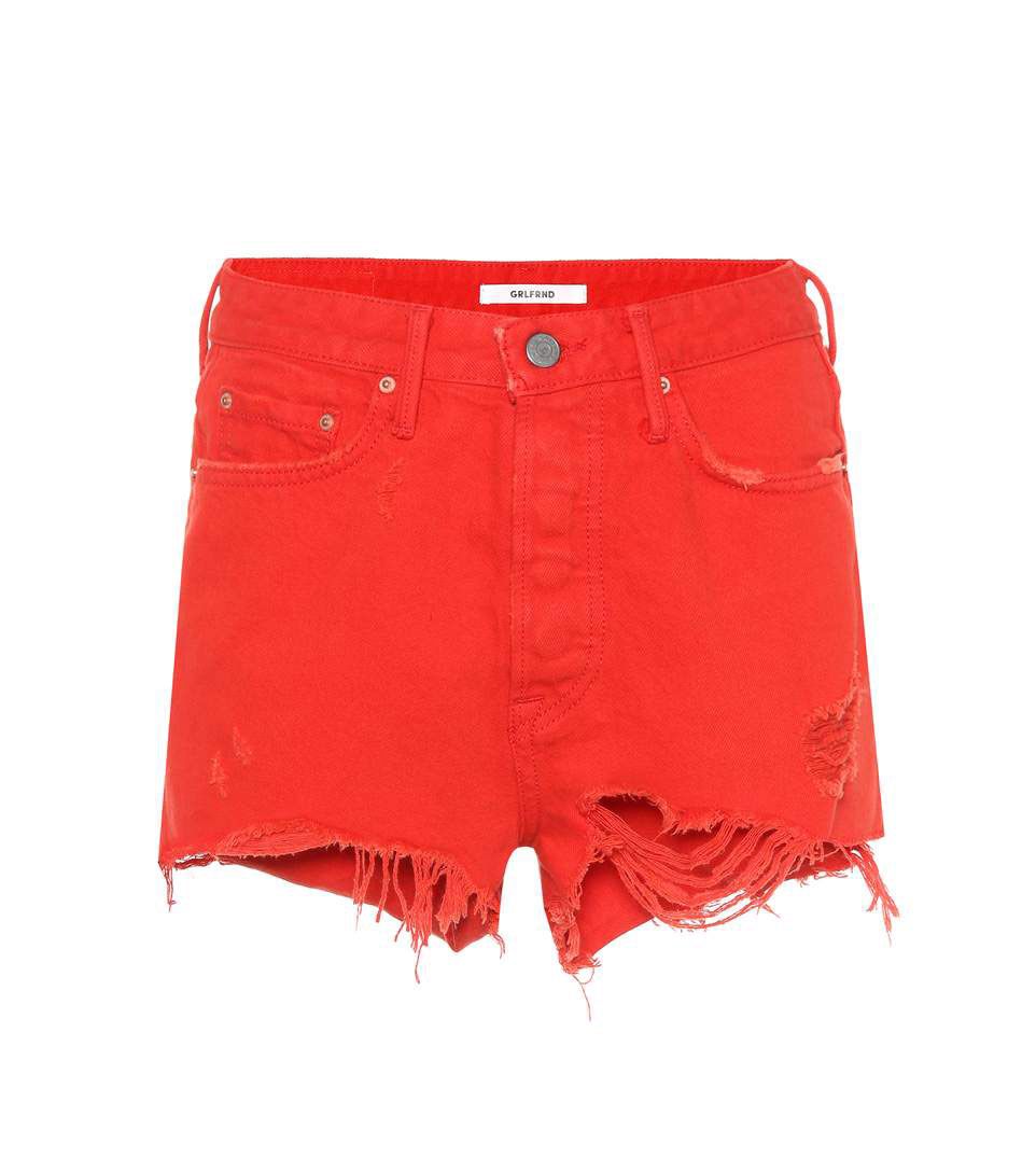 Clothing, Shorts, Red, Orange, Denim, Pocket, board short, Trunks, Active shorts, 