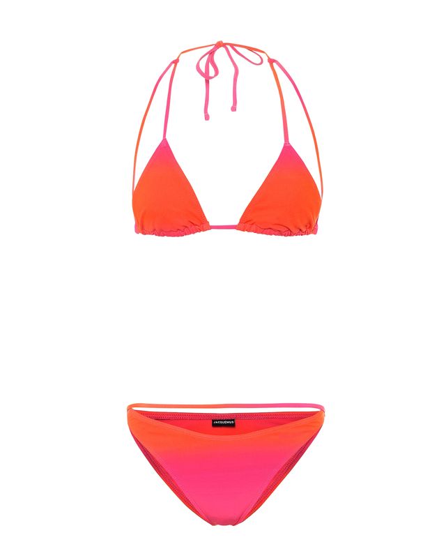 jacquemus dip dye pink and red strappy le maillot peirado bikini
£ 160