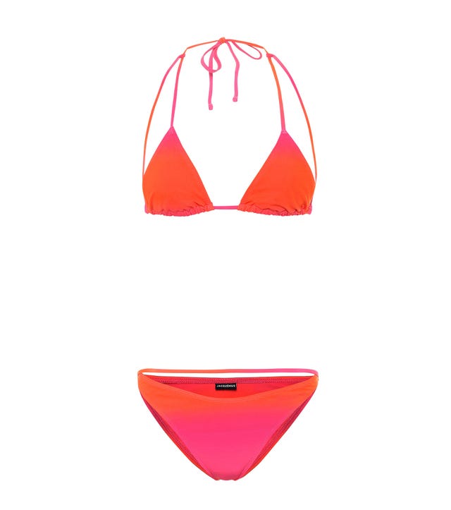 jacquemus dip dye pink and red strappy le maillot peirado bikini
£ 160