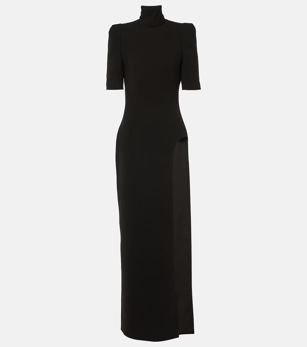 a black dress with a long sleeve