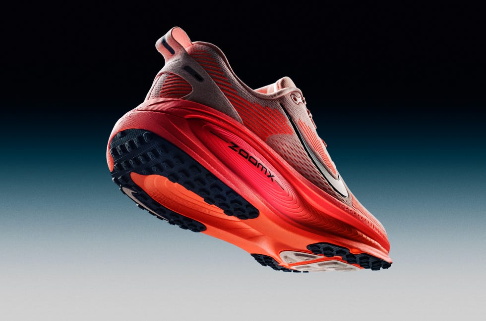 a stylish athletic shoe with a dynamic design and vibrant colors