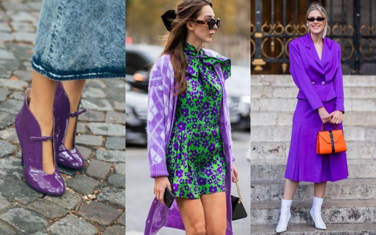 Clothing, Purple, Street fashion, Violet, Fashion, Footwear, Lavender, Dress, Yellow, Pink, 