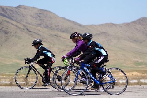 afghan women cyclists