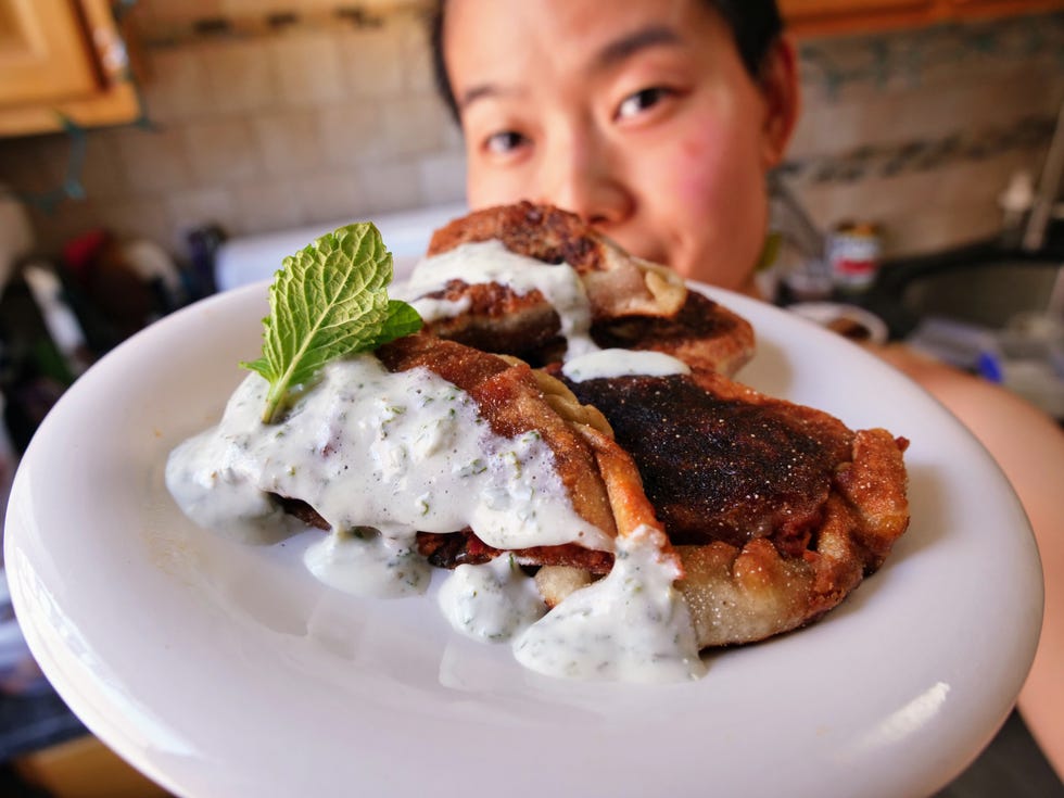giant panfried dumpling  delishcom