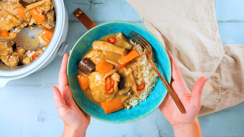 slow cooker thai green curry