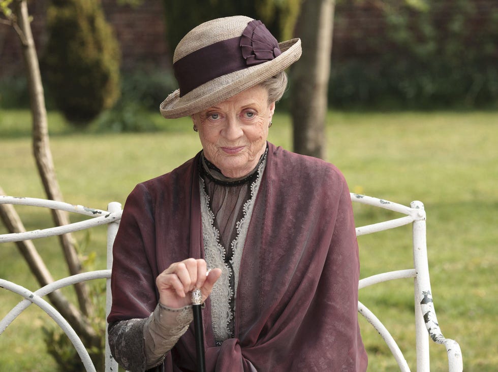 maggie smith as dowager countess of grantham in downton abbey