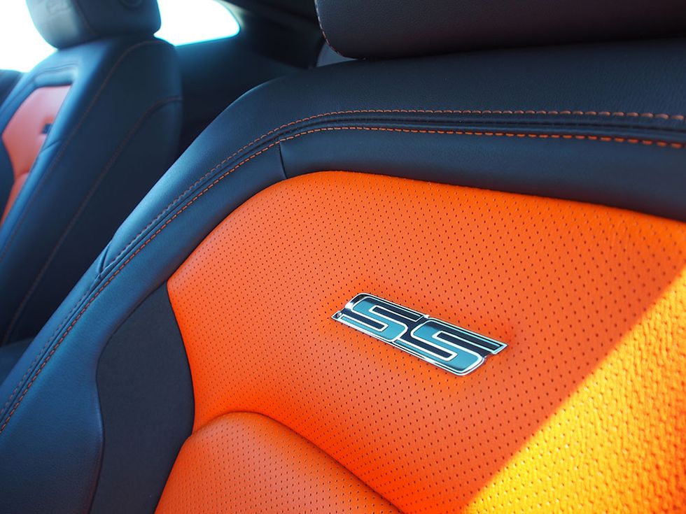 Orange, Vehicle, Car, Electric blue, Car seat, Car seat cover, Leather, 
