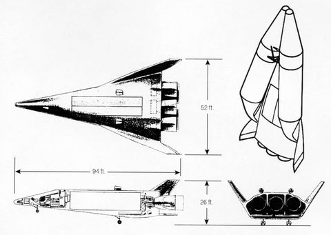 Rocket, Rocket-powered aircraft, Vehicle, Diagram, Spacecraft, Aircraft, Spaceplane, Missile, Experimental aircraft, Technical drawing, 