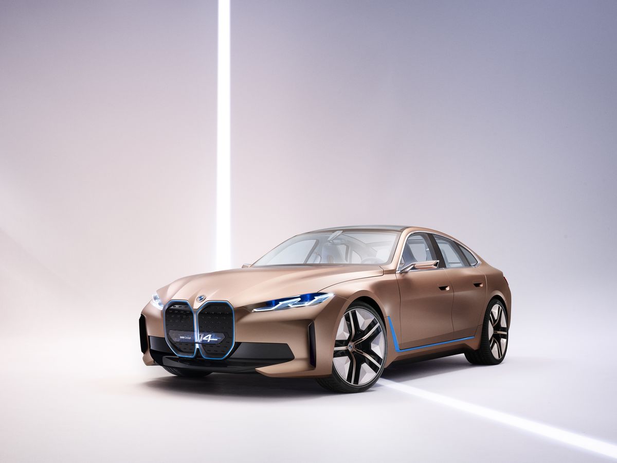 2020 BMW Concept i4 Electric GT Previews 2021 Production Model