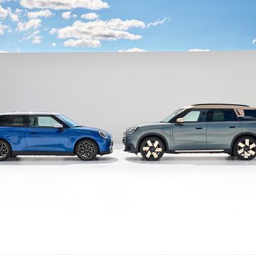 2025 mini cooper electric and countryman electric lineup in blue