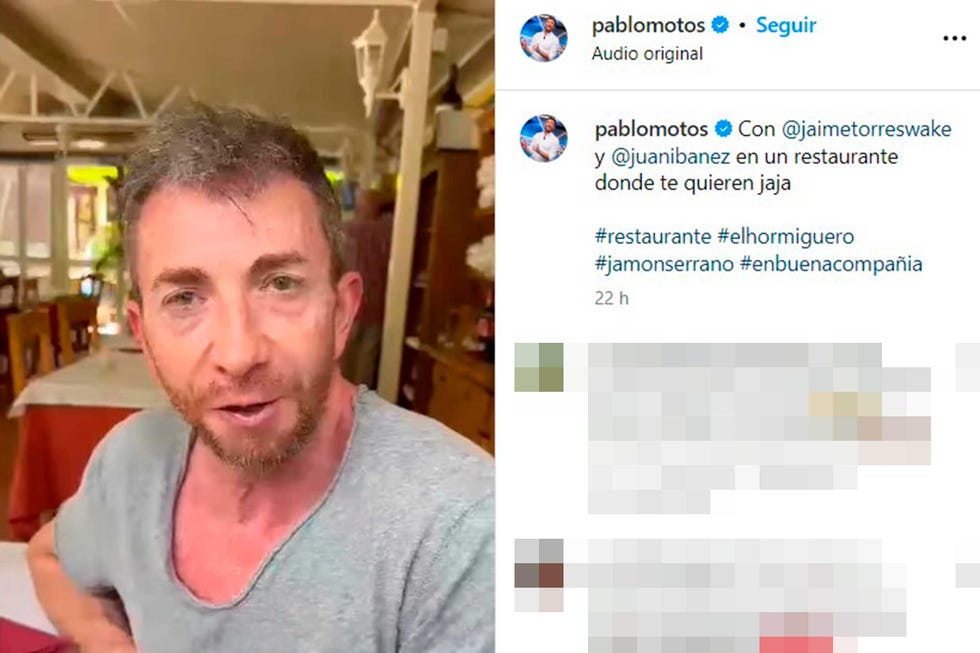 pablo motos, de vacaciones con un colaborador con uno de sus colaboradores