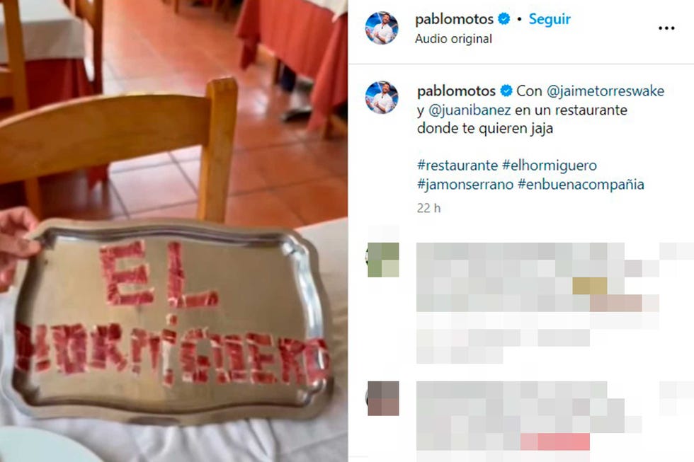 Pablo Motos, on vacation with a collaborator with one of his collaborators