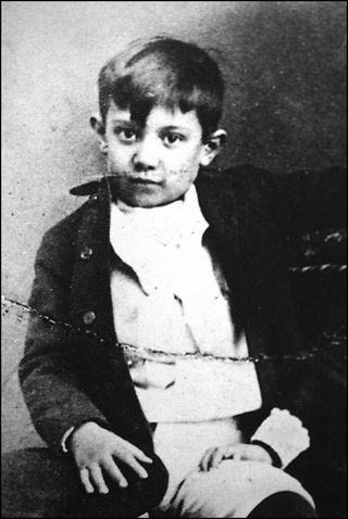 Pablo Picasso At 10 In Malaga.