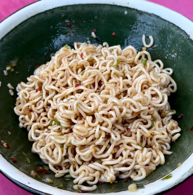 a bowl of noodles a bowl of noodles
