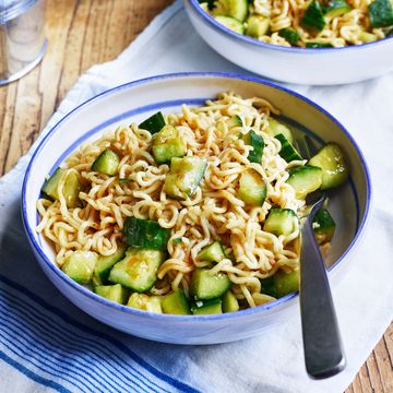 packet noodles with smacked cucumber