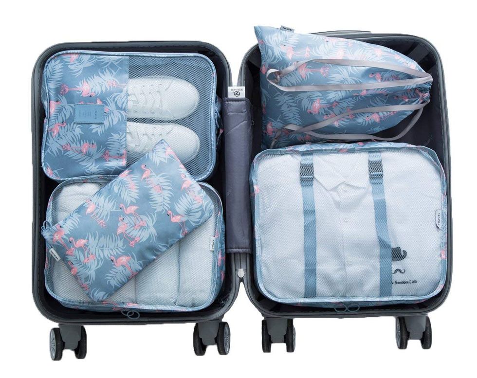 Packing Cubes for Travel - Flamingo design