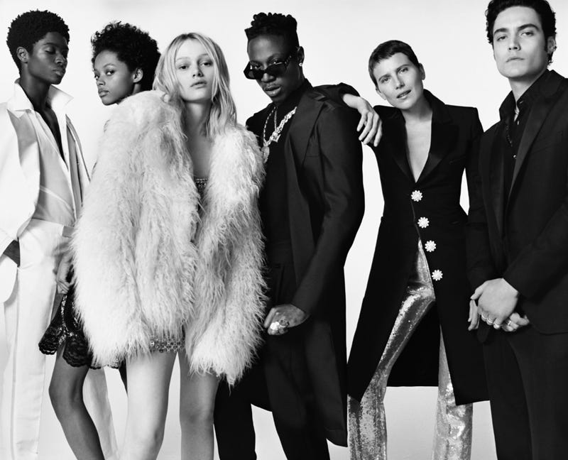 Fur, Fur clothing, Fashion, Suit, Event, Photography, Formal wear, Black-and-white, Monochrome, Fashion design, 