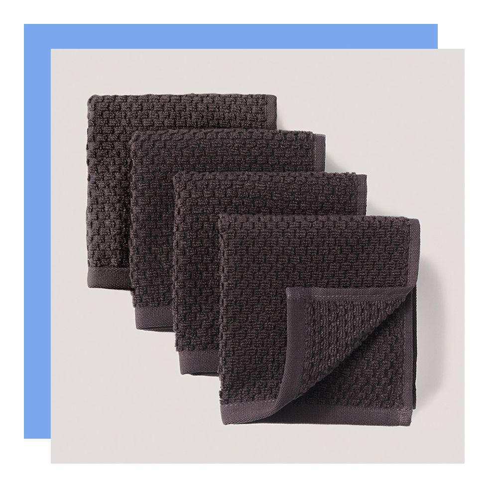 4 pact washcloths with waffle weave