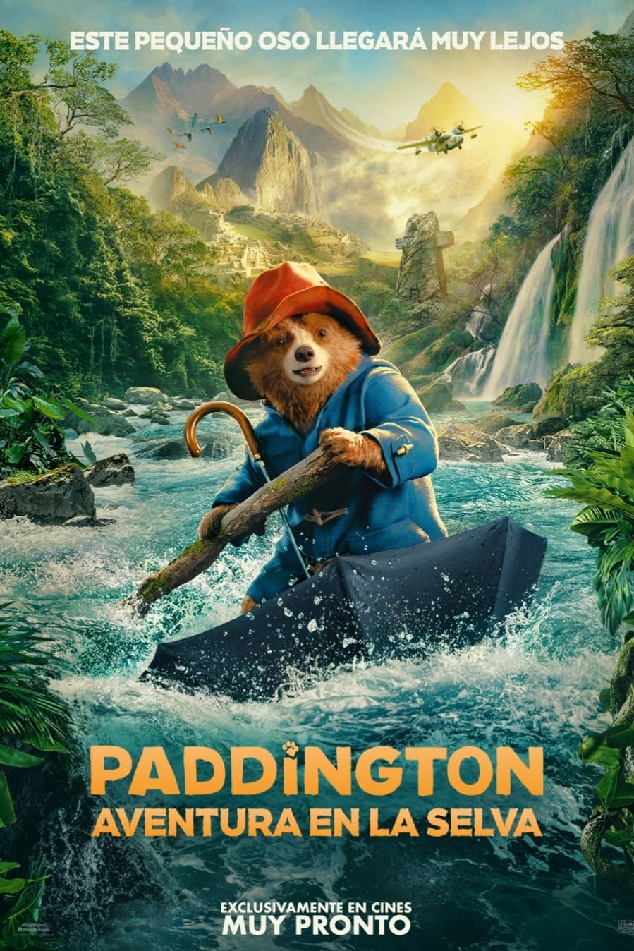 promotional image for a film featuring a bear on a river