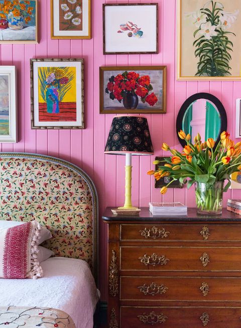 room, pink, furniture, interior design, living room, wall, orange, home, magenta, design,