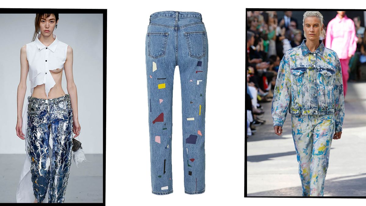 toediening Terugbetaling glans The Painted Jeans Trend - How To Paint Jeans