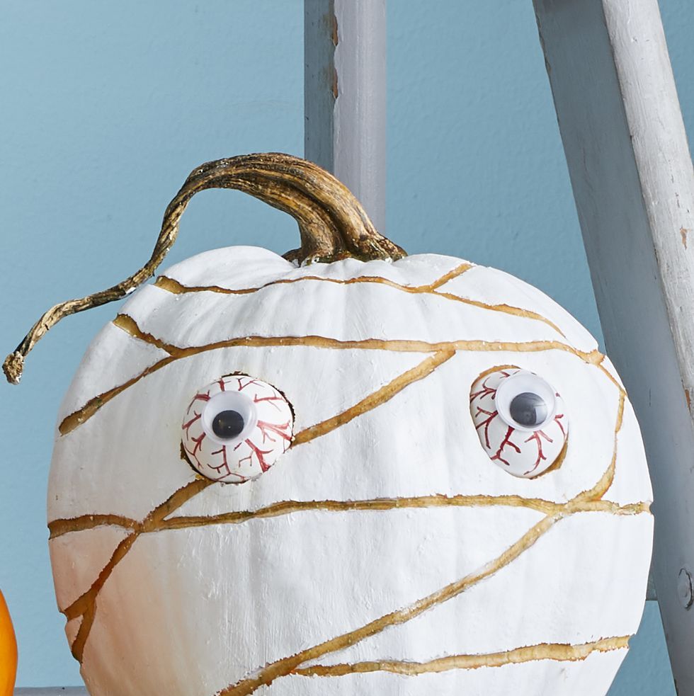 painted mummy pumpkin