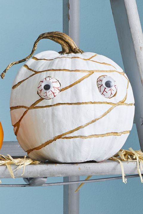 painted mummy pumpkin