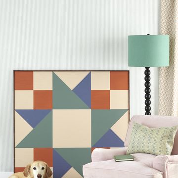 oversized painted quilt square