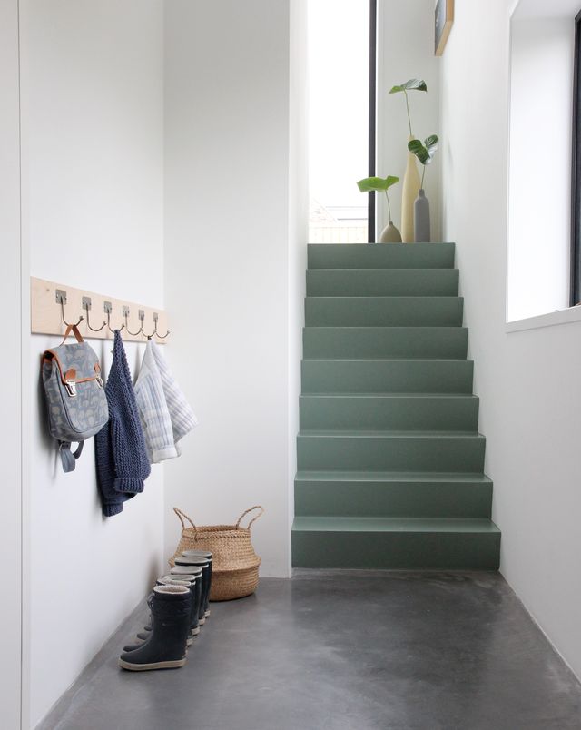 painted staircase by stylist tessa hop