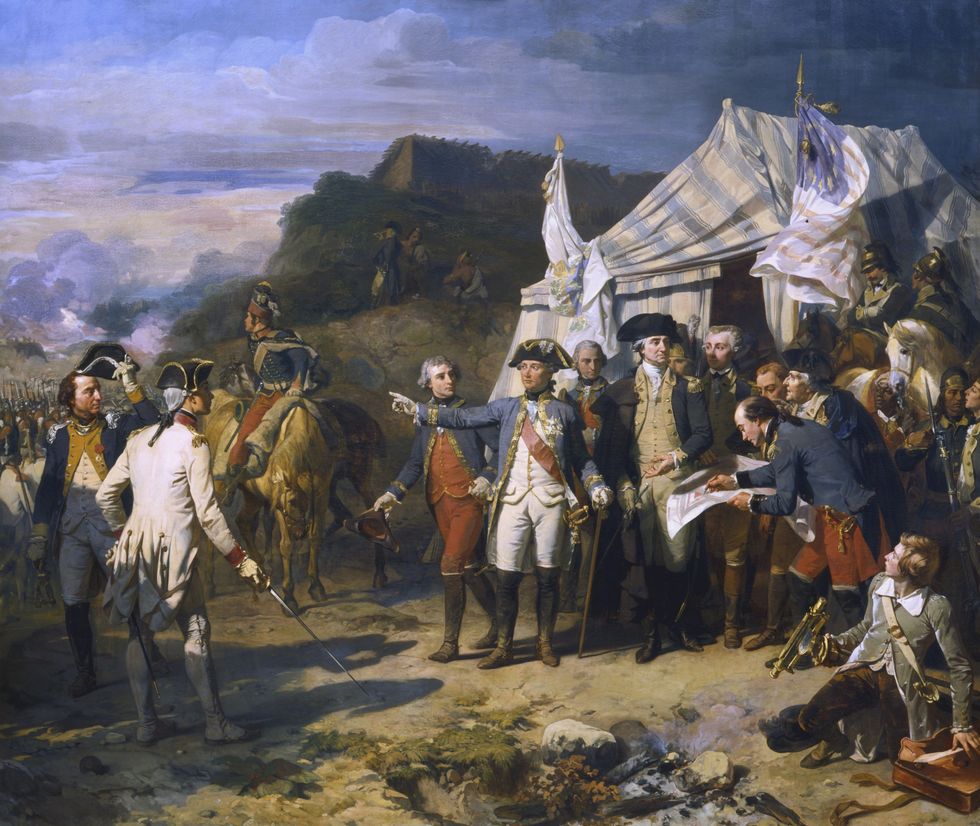 Painting of Siege of Yorktown by Louis-Charles-Auguste Couder
