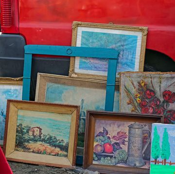 paintings art flea market