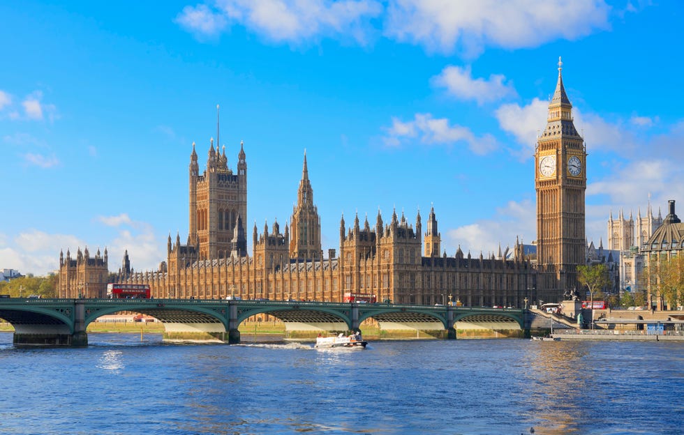 Palace of Westminster and Westminster Bridge, London, UK