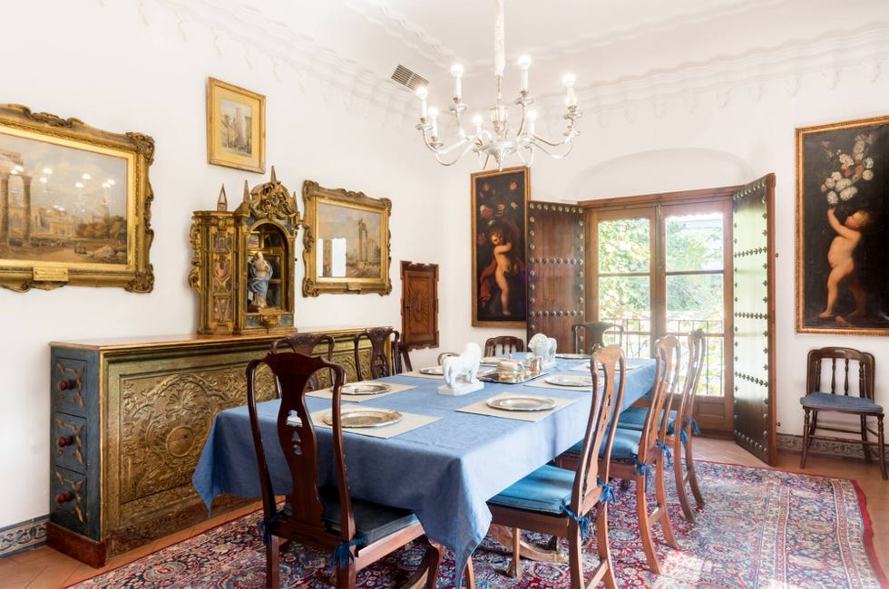 comedor de estilo palaciego