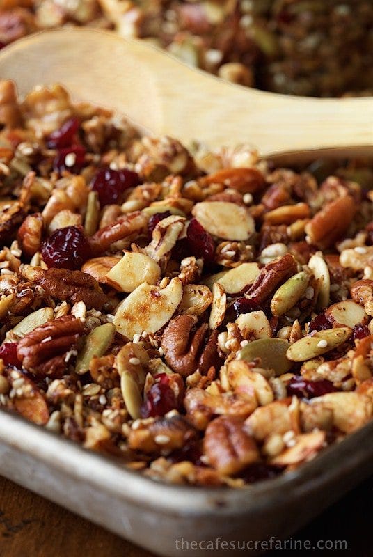 Dish, Food, Cuisine, Ingredient, Granola, Snack, Mixed nuts, Meal, Breakfast, Breakfast cereal, 