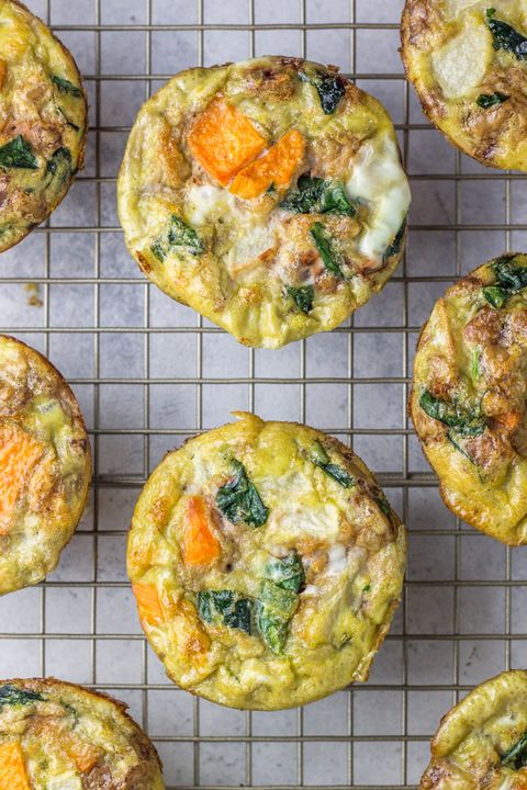 sweet potato, walnut and egg muffin cups