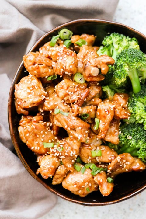 sesame chicken broccoli