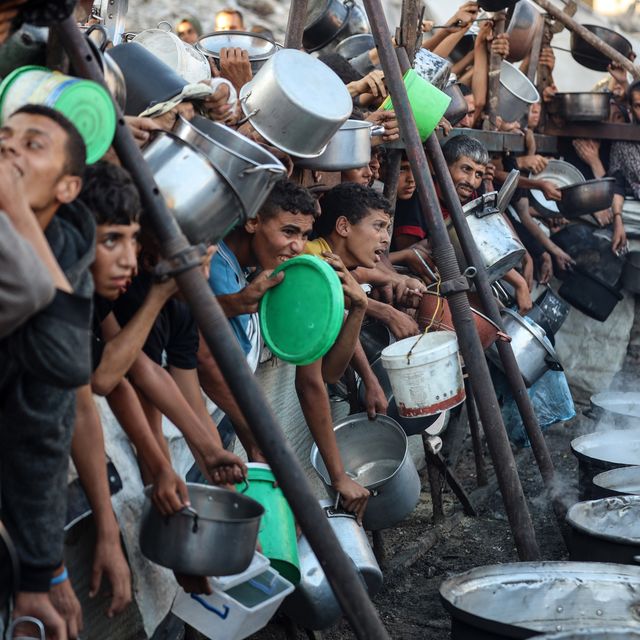 distribuição de alimentos em Gaza, Palestina