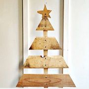 Christmas tree, Christmas decoration, Tree, Wood, Room, Home, Interior design, Furniture, 