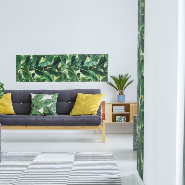 palm leaf print home