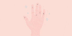 Finger, Skin, Gesture, Thumb, Nail, Peach, Sign language, Illustration, Drawing, 