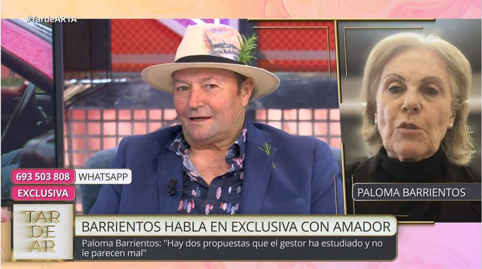 paloma barrientos habla de la deuda con hacienda de amador mohedano en tardear