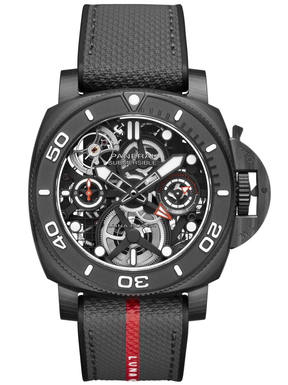 the pam01405 submersible tourbillon gmt luna rossa experience edition