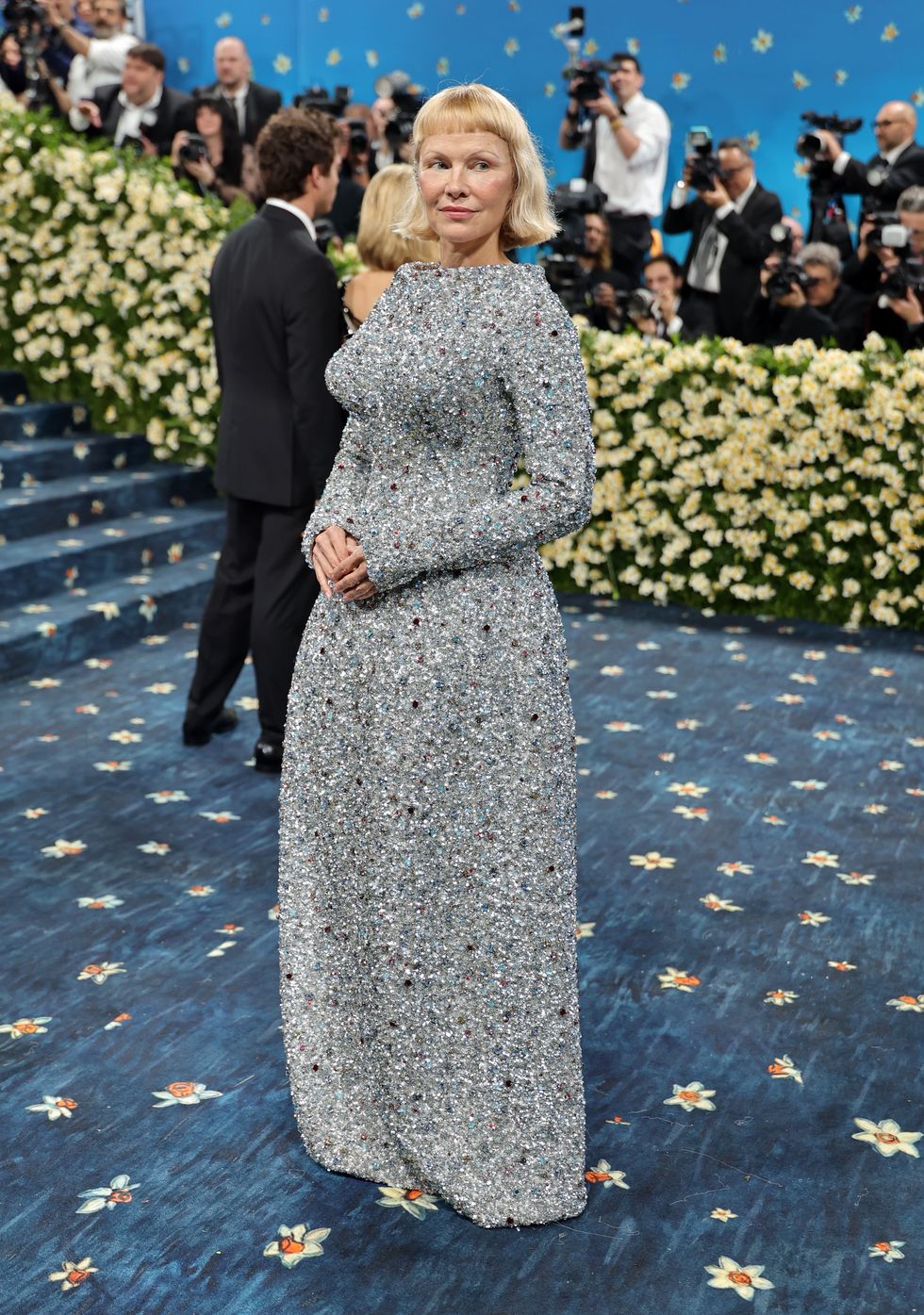 the 2025 met gala celebrating "superfine: tailoring black style" arrivals