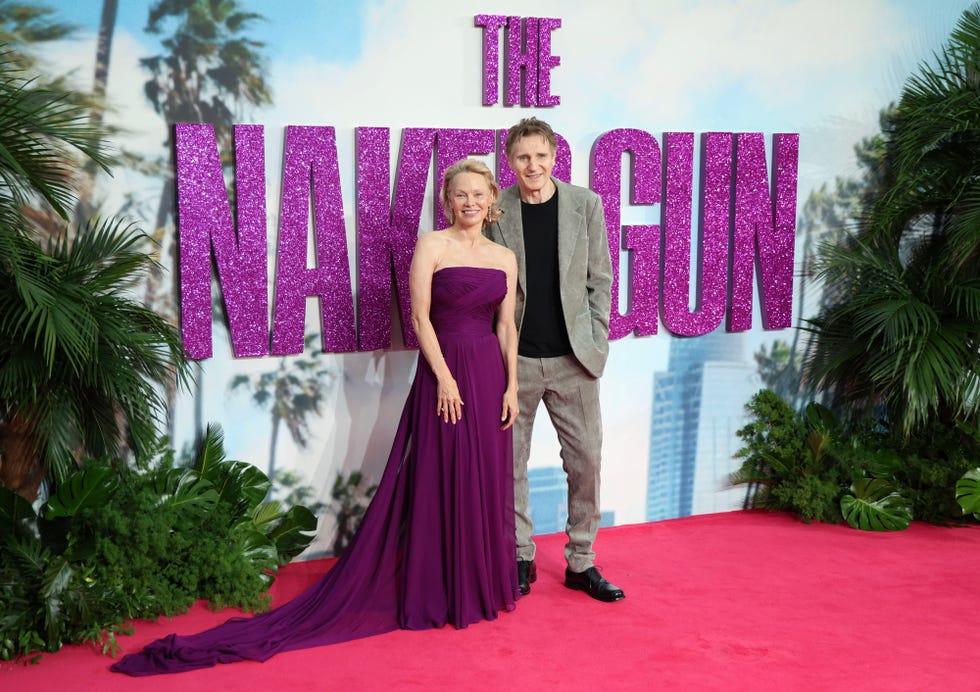 pamela anderson liam neeson dating red carpet reaction