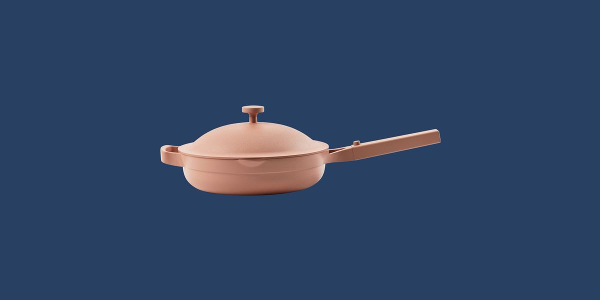neutral pan with dark blue background