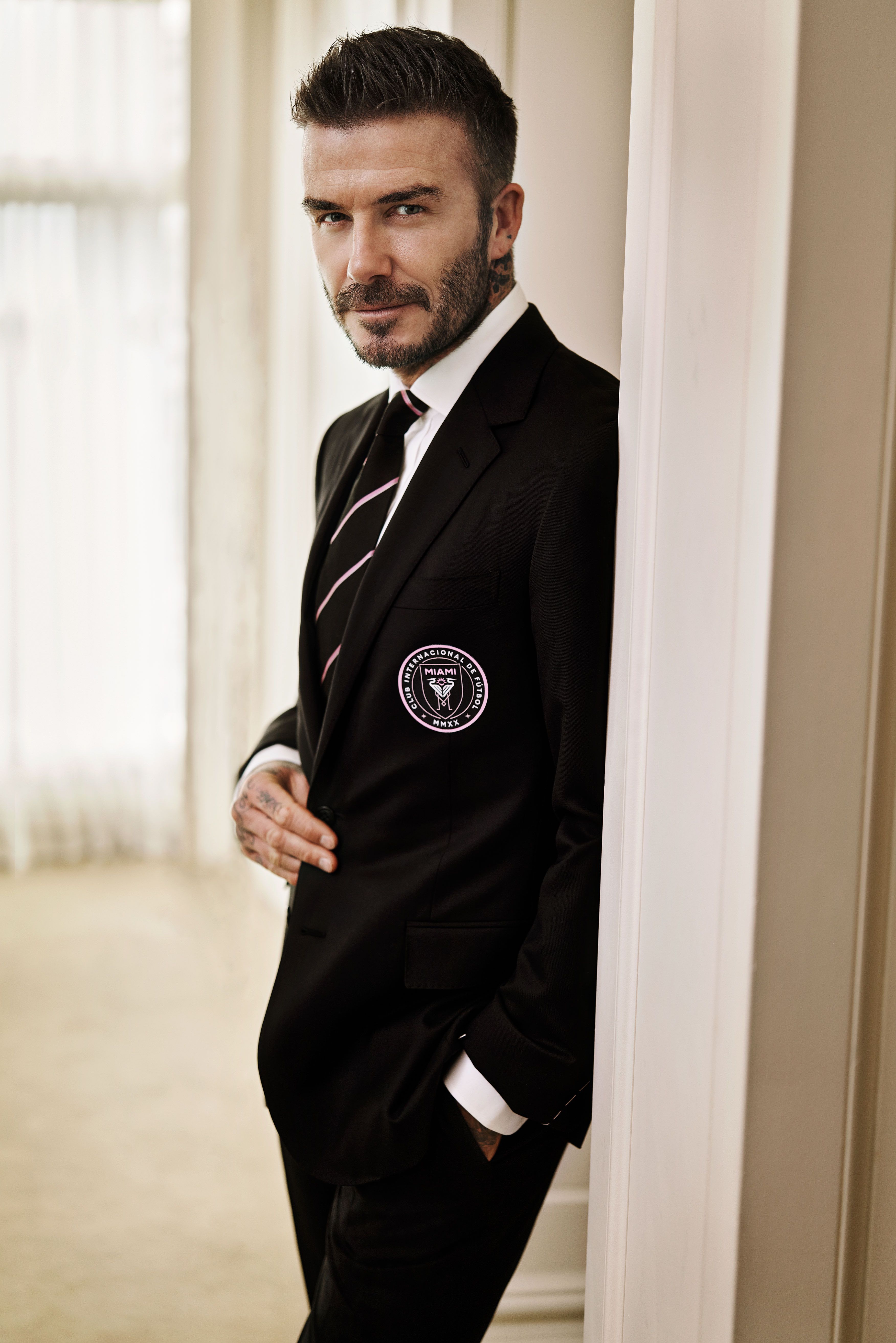 David Beckham in Ralph Lauren for MLS Inter Miami Game in March