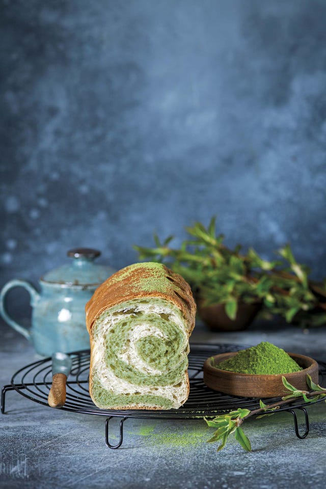 pan de té matcha