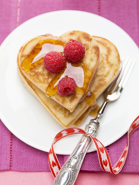 pancakes - heart shaped foods