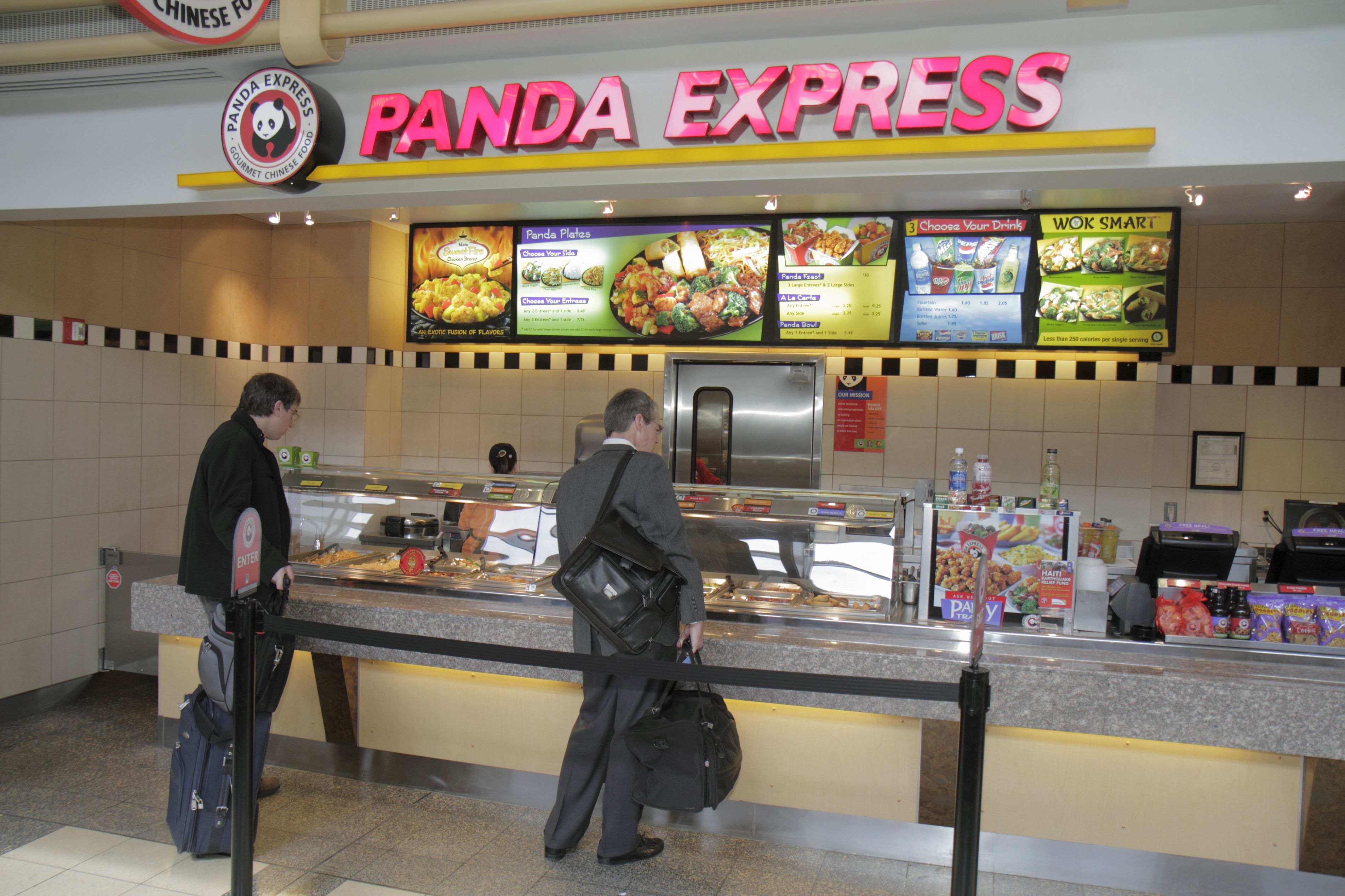 Inside Panda Express at the Food Court., This is the inside…